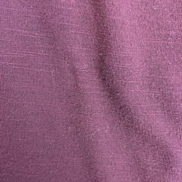 Eclipse Sleeveless Babydoll Top Womens Medium Plum Purple Eyelet Lace Split Back - Picture 9 of 9